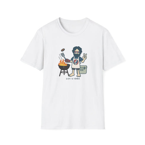 Grateful Dead - Grillin' Jerry - Life is dead. Grateful Dead T-Shirt - StealieShop