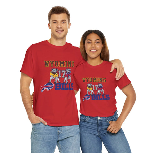 Buffalo Bills x Wyoming Cowboys Dancing Bear Grateful Dead T-Shirt Printify