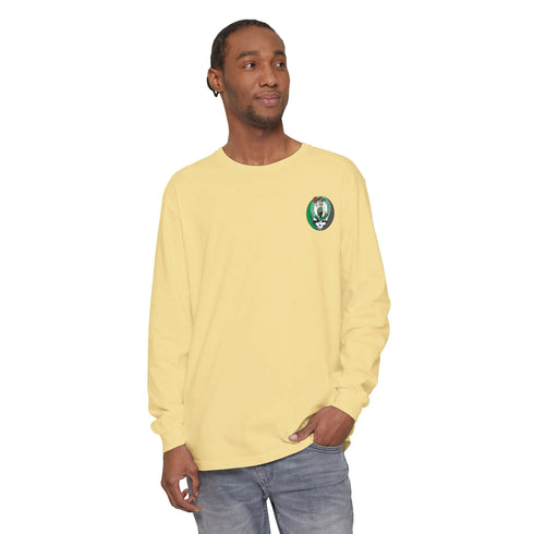 Grateful Dead - Boston Celtics Two-Sided Vineyard Collection Garment-Dyed Long Sleeve T-Shirt - StealieShop