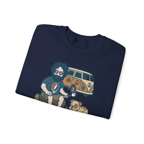 Grateful Dead - Jerry and Frank are Camping | Life is dead. Crewneck Sweatshirt - StealieShop