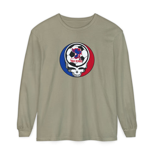 DePaul Billy Blue Garment-Dyed Long Sleeve T-Shirt