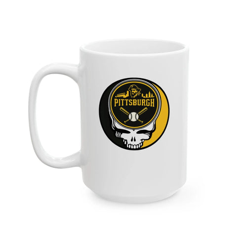 Grateful Dead - Pittsburgh Pirates Stealie Grateful Dead Ceramic Mug - StealieShop