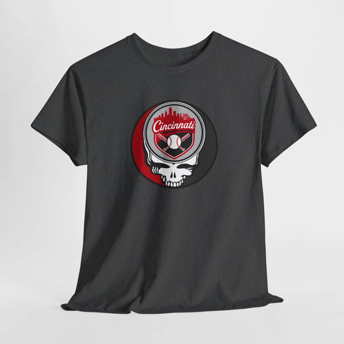 Grateful Dead - Cincinnati Reds Grateful Dead Steal Your Face T-Shirt - MLB - StealieShop