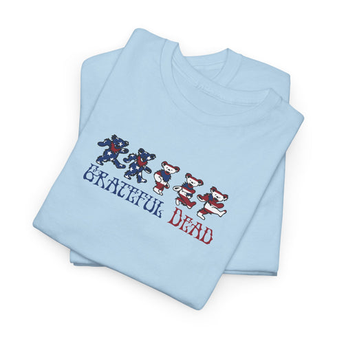 American Flag Dancing Bears Unisex Grateful Dead T-Shirt
