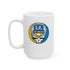 Grateful Dead - Los Angeles Chargers Stealie Ceramic Coffee Mug - NFL - StealieShop