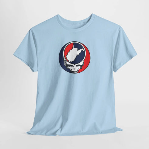 West Virginia Map Stealie Grateful Dead T-Shirt