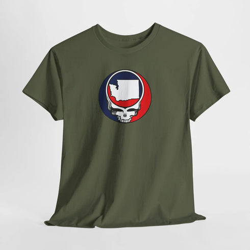 Washington Map Stealie Grateful Dead T-Shirt