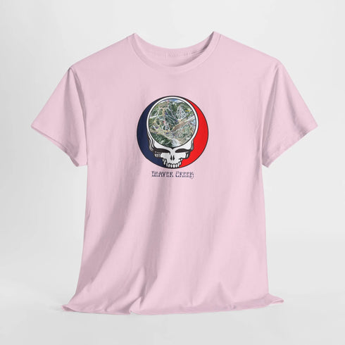 Beaver Creek Trail Map Stealie Grateful Dead T-Shirt
