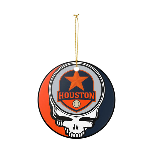 Grateful Dead - Houston Baseball Baseball Stealie Christmas Ornament - StealieShop