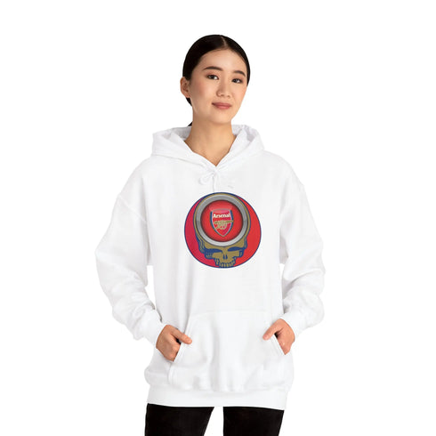 Arsenal Grateful Dead Steal Your Face Unisex Hoodie StealieShop