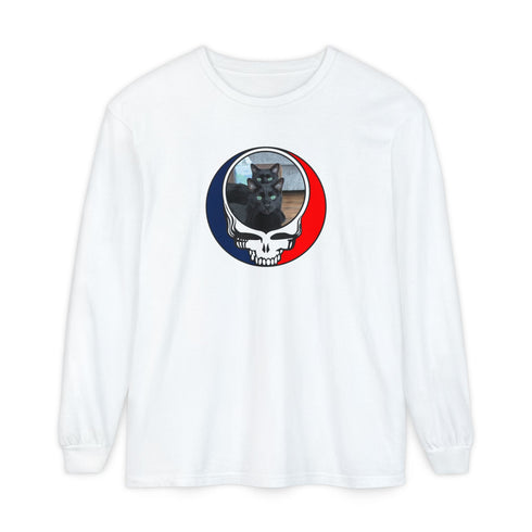 Custom Cat Garment-Dyed Long Sleeve T-Shirt (60)