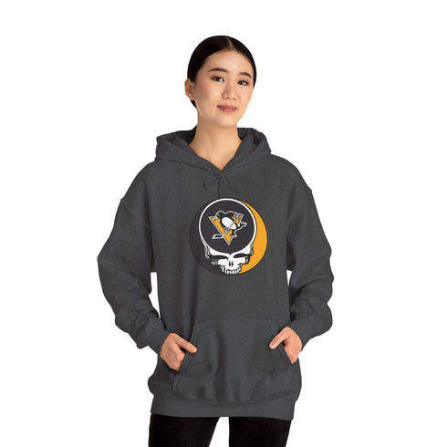 Pittsburgh Penguins Grateful Dead Unisex Heavy Blend Hoodie StealieShop