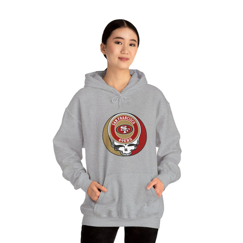 San Francisco 49ers Grateful Dead Hooded Sweatshirt Printify