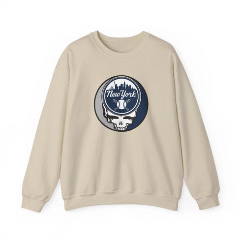Grateful Dead - New York Yankees Stealie Grateful Dead Crewneck Sweatshirt - MLB - StealieShop