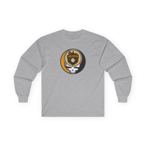 Grateful Dead - San Diego Padres Stealie Grateful Dead Long Sleeve Tee - MLB - StealieShop