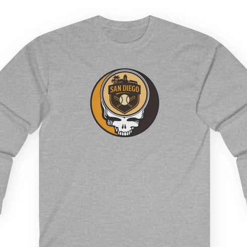 Grateful Dead - San Diego Padres Stealie Grateful Dead Long Sleeve Tee - MLB - StealieShop