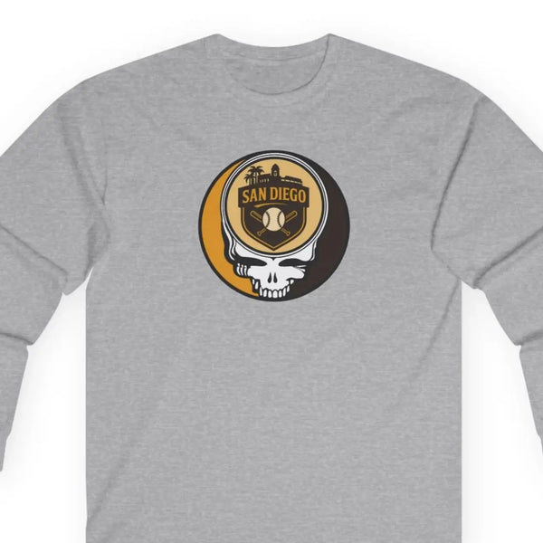 Grateful Dead - San Diego Padres Stealie Grateful Dead Long Sleeve Tee - MLB - StealieShop
