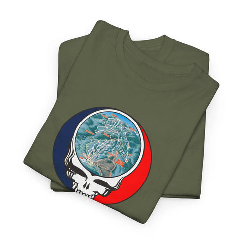 Gore Mountain Trail Map Stealie Grateful Dead T-Shirt
