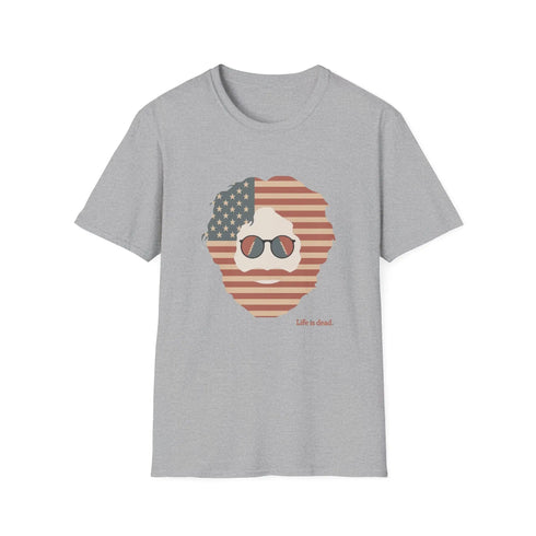 Grateful Dead - Stars & Stripes Jerry Life is dead. T-Shirt - StealieShop