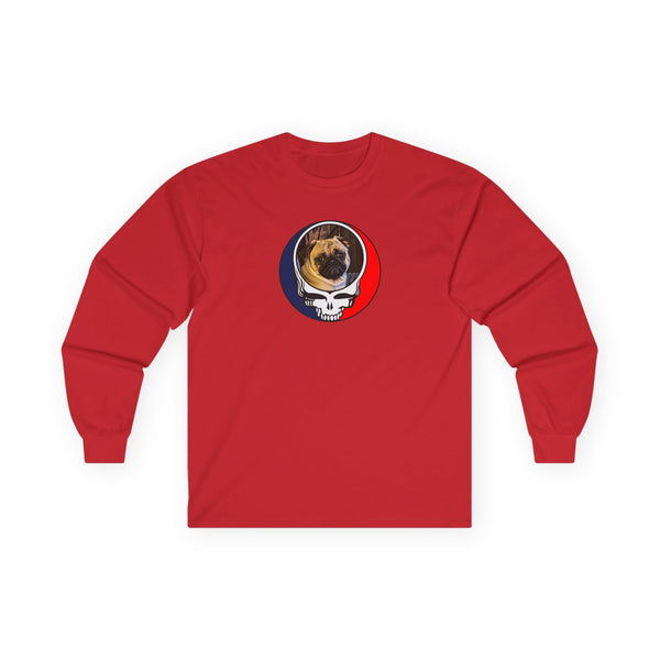 Custom Dog Stealie Grateful Dead Long Sleeve Tee (91)