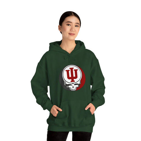 Indiana University Grateful Dead Steal Your Face Unisex Hoodie StealieShop