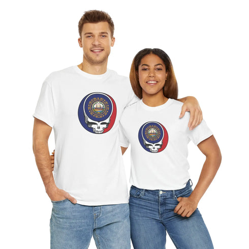 New Hampshire State Flag Grateful Dead T-Shirt StealieShop