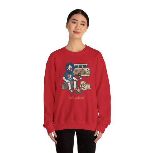 Grateful Dead - Jerry and Frank are Camping | Life is dead. Crewneck Sweatshirt - StealieShop