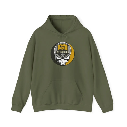 Grateful Dead - Pittsburgh Steelers Stealie Grateful Dead Hooded Sweatshirt - NFL - StealieShop