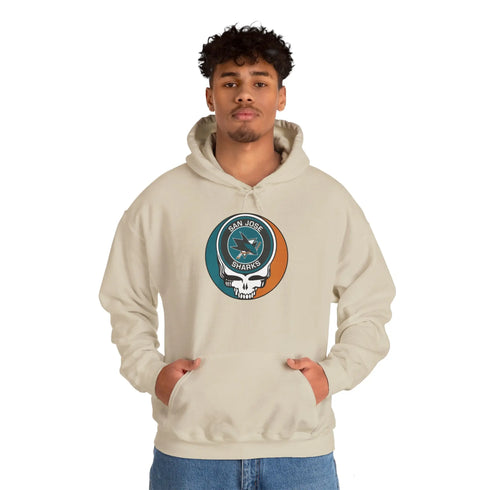 San Jose Sharks Grateful Dead Unisex Heavy Blend Hoodie StealieShop