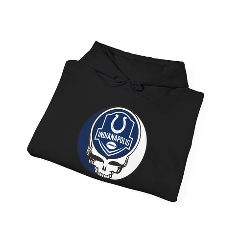 Grateful Dead - Indianapolis Colts Stealie Grateful Dead Hooded Sweatshirt - NFL - StealieShop