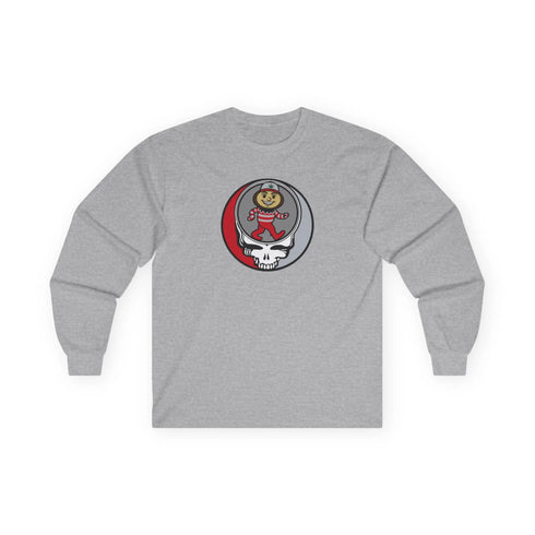 Grateful Dead - Dancing Buckeye Stealie Grateful Dead Long Sleeve Tee - StealieShop