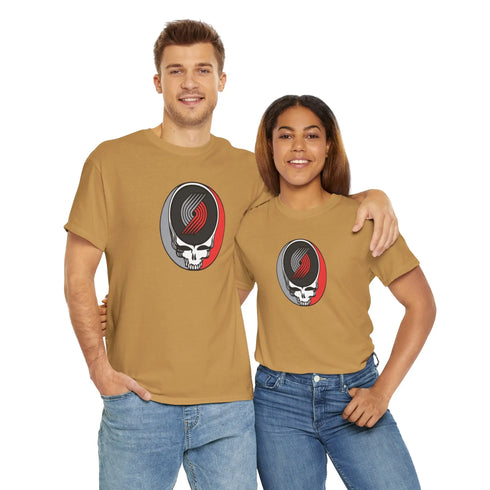Portland Trailblazers Grateful Dead T-Shirt - NBA - StealieShop