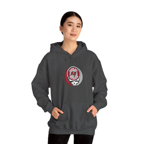 Tampa Bay Bucaneers Grateful Dead Hooded Sweatshirt - NFL Fan Apparel - StealieShop