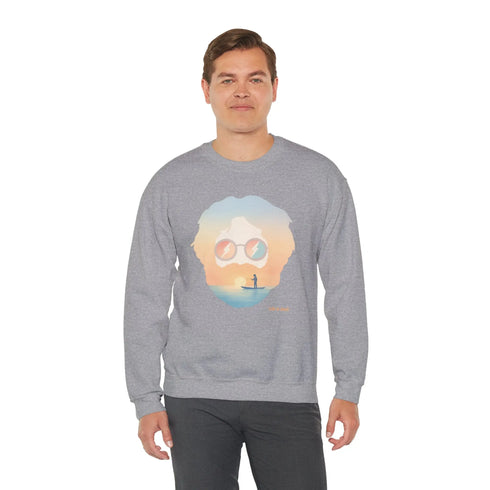 Grateful Dead - Tropical Jerry Life is dead. Crewneck Sweatshirt - StealieShop