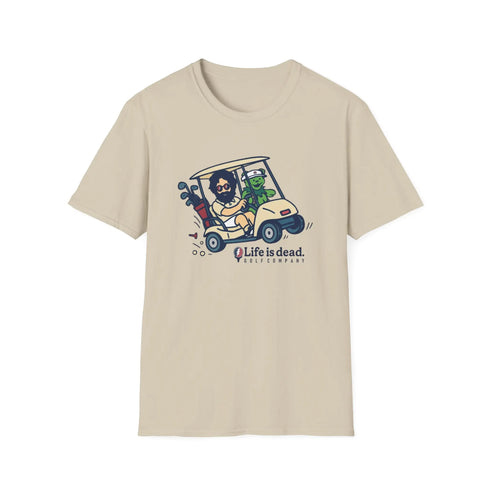 Grateful Dead - Joy Ridin' Jerry and The Bear Life is dead. Golf Company T-Shirt - StealieShop
