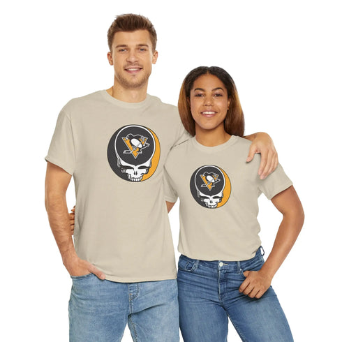 Grateful Dead - Pittsburgh Penguins Grateful Dead Steal Your Face T-Shirt - NHL - StealieShop