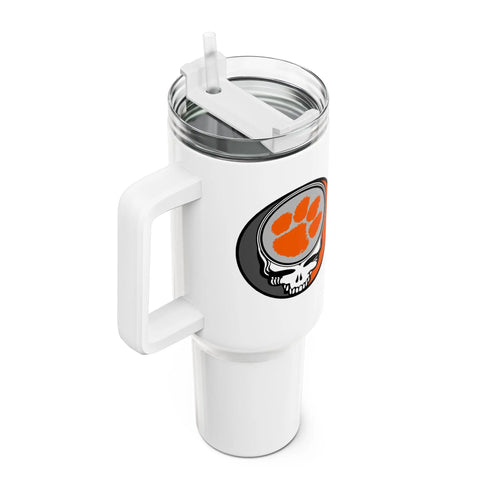 Grateful Dead - Clemson University Stealie "Fat Man" Tumbler, Double Insulated 40oz Travel Mug - StealieShop