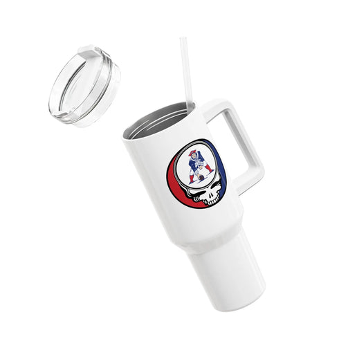 Grateful Dead - Retro Pat The Patriot Stealie "Fat Man" Tumbler, Double Insulated 40oz Travel Mug - StealieShop