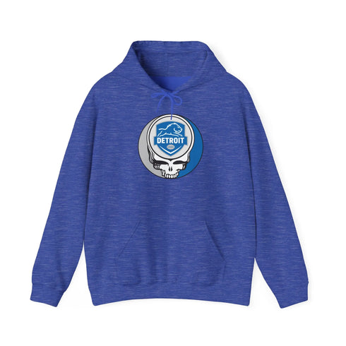 Grateful Dead - Detroit Lions Stealie Grateful Dead Hooded Sweatshirt - NFL - StealieShop