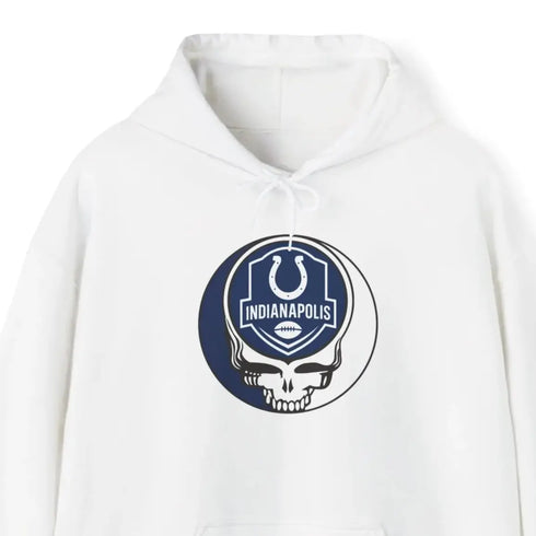 Grateful Dead - The Gridiron Collection: Indianapolis Edition Stealie Grateful Dead Hooded Sweatshirt - NFL - StealieShop