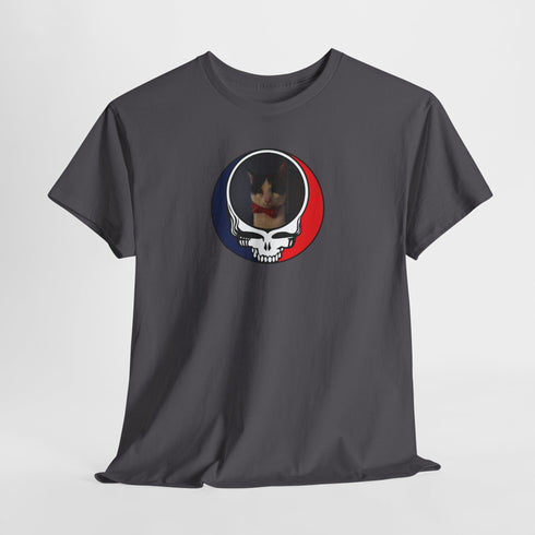 Custom Cat Stealie Unisex Grateful Dead T-Shirt (58)