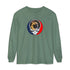 Custom Dog Stealie Garment-Dyed Long Sleeve T-Shirt (91)