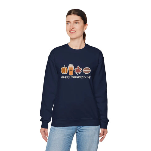 Life is dead. Happy Thanksgiving Unisex Crewneck Sweatshirt