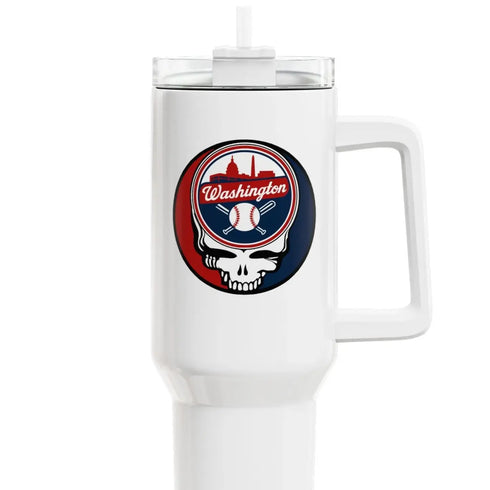 Grateful Dead - Washington Nationals "Fat Man" Tumbler, Double Insulated 40oz Travel Mug - StealieShop