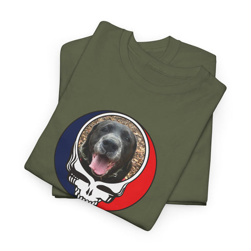 Custom Dog Stealie Unisex Grateful Dead T-Shirt (140)