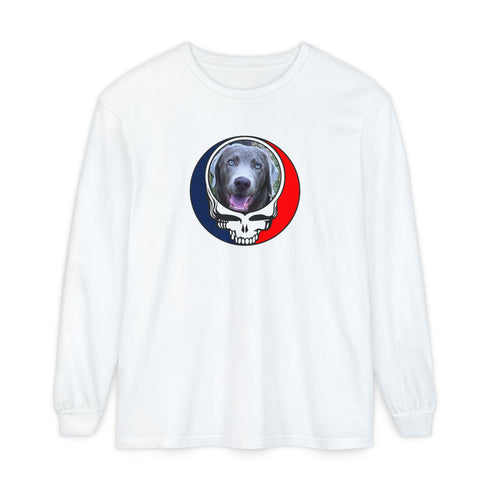 Custom Dog Garment-Dyed Long Sleeve T-Shirt (99)