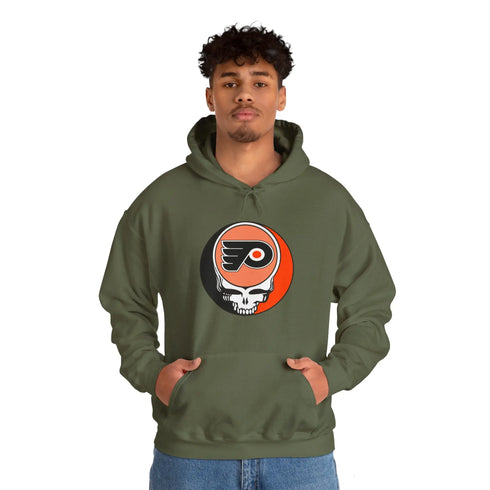 Philadelphia Flyers Grateful Dead Unisex Heavy Blend Hoodie StealieShop