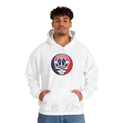 Washington Wizards Grateful Dead Steal Your Face Unisex Hoodie - NBA StealieShop