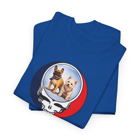 Custom Dog Stealie Unisex Grateful Dead T-Shirt (160)