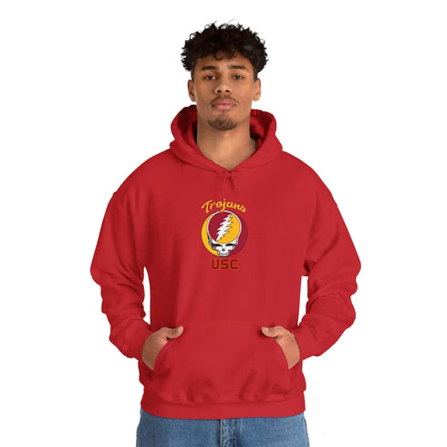 USC Grateful Dead Unisex Heavy Blend Hoodie - University of Southern California Trojans - StealieShop